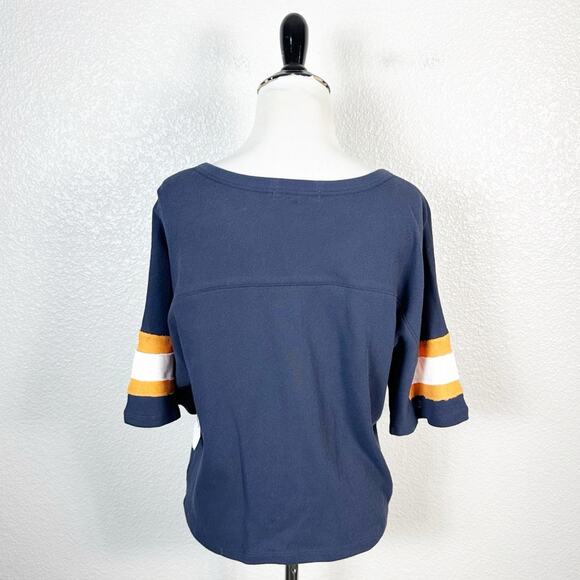 ‘47 Brand NEW Women’s Retro Auburn University Striped Sleeve Tee Size Small - Picture 5 of 7